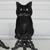 Cats Cast Iron Vintage Heavy Fireplace Andirons & Glass Marble Eyes 9 thumbnail