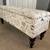 New fabric shabby chic trunk chest rectangular storage ottoman bench 2 thumbnail