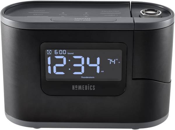 HoMedics SS-5080 Recharged Alarm Clock & Sound Machine, Black 1