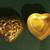 Vintage Silver plated Brass Heart shaped box sachet container 1 thumbnail