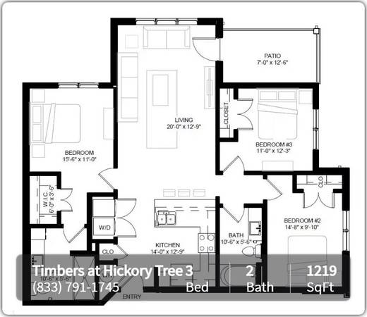 $1,641 / 3br - 1219ft2 - You'll love our 3 Bed, 2 bath! Full size washer and dryer included (Balch Springs)63796375821059120