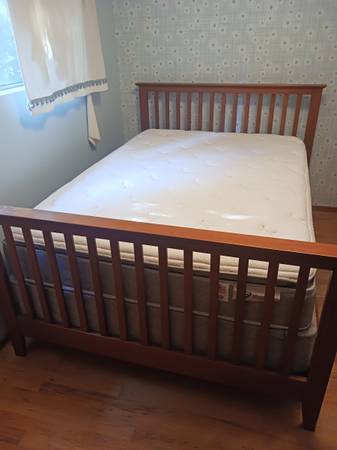 Double bed with Wood frame 1