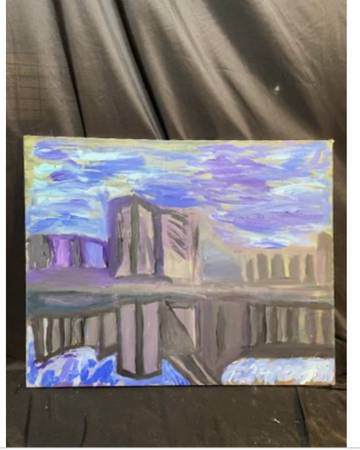 Original Impressionist Landscape Painting On Canvas 30 x 24 1