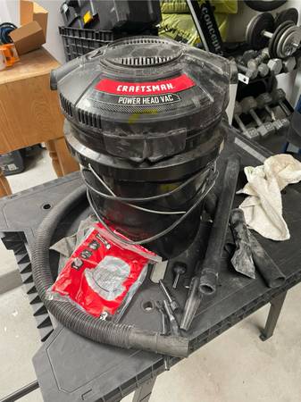 Craftsman “power head” bucket vacuum 1