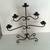 Black wrought iron candelabra 5 taper candle holder rustic goth center 10 thumbnail