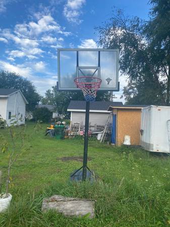 Portable height adjustable basketball hoop 1