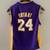 Adidas la lakers basketball Kobe bryant gold purple jersey youth M 1 thumbnail