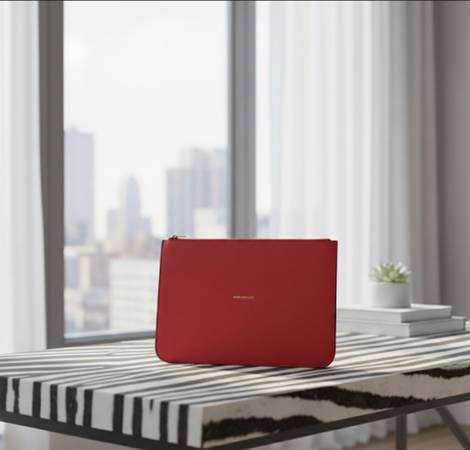 Galeries Lafayette Paris "Made With Love" Red Pouch 1