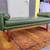 MCM Selig Leather and Walnut Bench 3 thumbnail