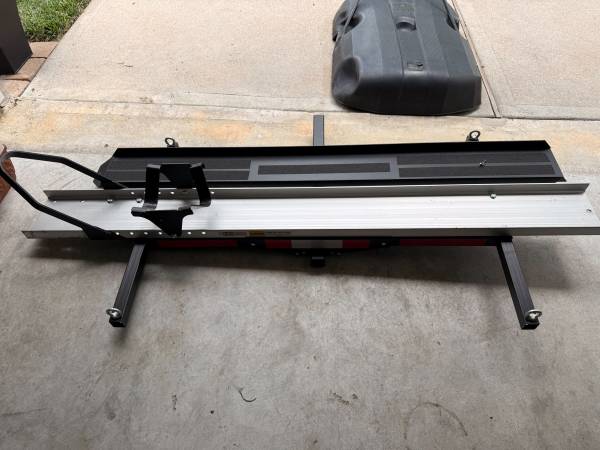 Black Widow Motorcycle Hitch Carrier Heavy Duty Steel and Aluminum