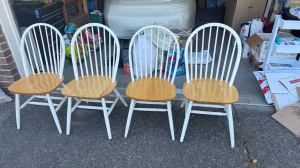 Solid wood spindle back chairs 1