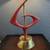 1950's MCM Sculptural Red Table Lamp By Rembrandt Lamp 2 thumbnail