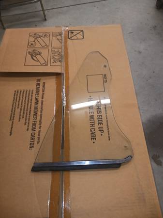 68 Barracuda drivers side quarter glass 1