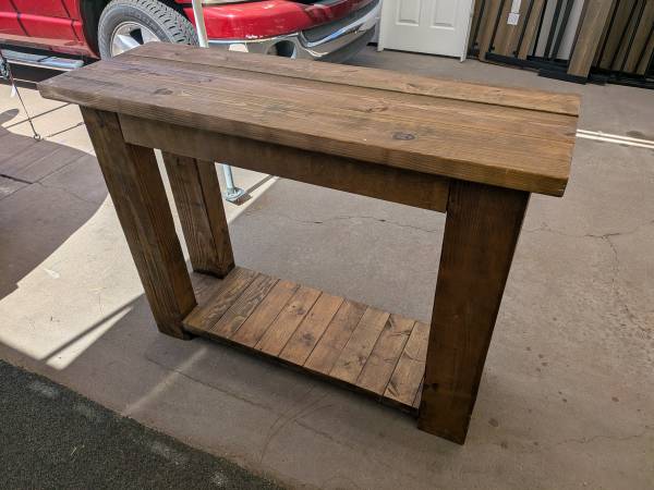 Heavy Duty Solid Wood Bar Top/Side Table 1