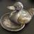 Vintage Pewter and Brass Duck Small Trinket Box 2 thumbnail