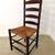 Antique Early American Ladder-Back Chair w/Woven Rush-Style Seat 1 thumbnail