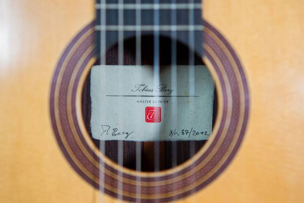 2012 Tobias Berg Classical Guitar No. 87 – Spruce / Rosewood 1