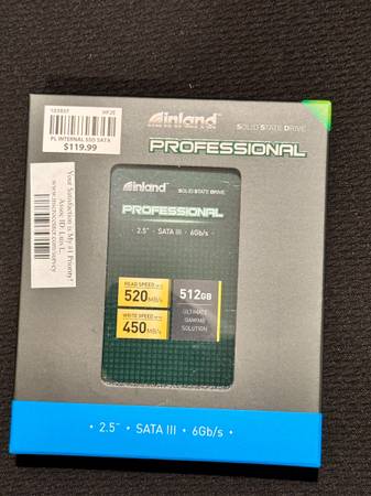 New 512gb SATA SSD DRIVE 1
