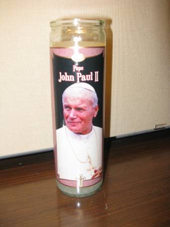 Pope John Paul Candle 1