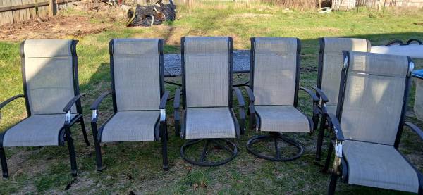 7 piece outdoor patio chair and table set 1