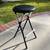 New! Black Padded Folding Stool 24" tall 3 thumbnail