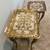 MCM Italian Florentine Hollywood Regency Glam Gold Nesting Side Tables 4 thumbnail