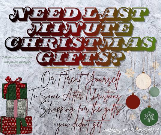 Need late Christmas Gifts or to treat yourself? 1