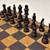 Vintage Dark Wooden Chess Casing W/Tan & Dark Wine Wooden Players 6 thumbnail