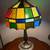 Antique Vintage Table Lamp with Handmade Stained Glass Lampshade 2 thumbnail