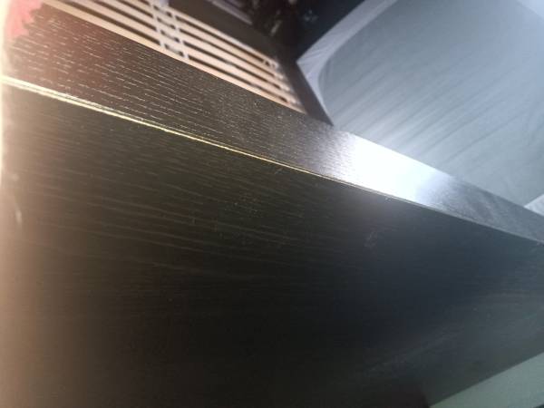Bed frame, dark brown veneer/Luroy. Queen. IKEA. 1