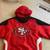 VINTAGE 1990s SAN FRANCISCO 49ers FULL ZIP HOODED JACKET YOUTH SZ XL* 1 thumbnail