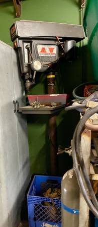 Drill Press • Scroll Saw • Tile Saw • Old Lathe 1