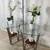 Glass Chrome & Wood Coffee Table Set Of 3 -ASHLEY FURNITURE 15 thumbnail