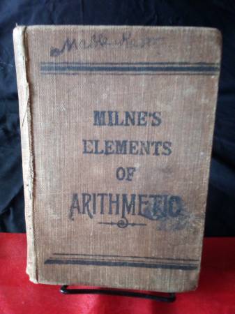 Antique Math book from 1800s 1