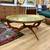 Vintage Mid Century Large Moroccan Style Brass Oval Tray Coffee Table 5 thumbnail