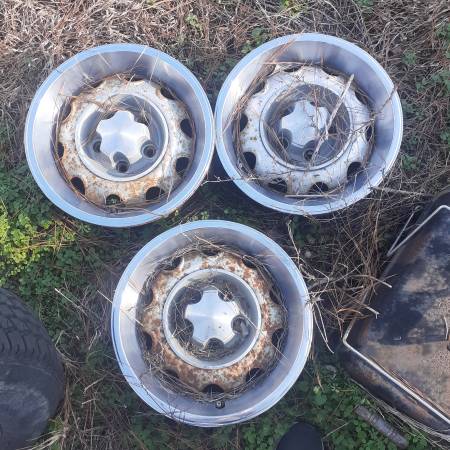 (3) Steel Wheels with Rings 14" 1