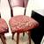4 vintage style upholstering traditional swivel wood fabric bar stools 9 thumbnail