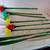 6 20" hand blown art glass flowers & 2 24" leaves 3 thumbnail
