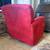 McCreary Modern glider rocking chair with ottoman on wheels 10 thumbnail