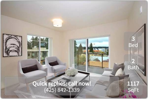 $2,910 / 3br - 1117ft2 - ¡La felicidad te espera! 3 habitaciones, 2 baños, 1117 pies cuadrados (Redmond)63850638180611121