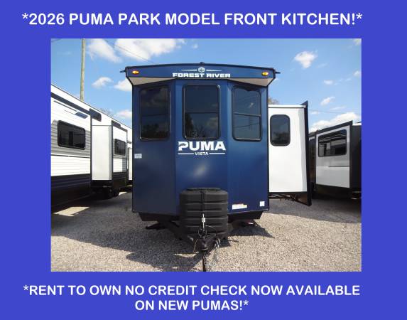 2026 Forest River Puma Vista 39FKL/Rent to Own/No Credit Check 1
