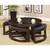 Dark Walnut Coffee Table with Glass Insert and Ottoman for Living Room $400 OBO 5 thumbnail