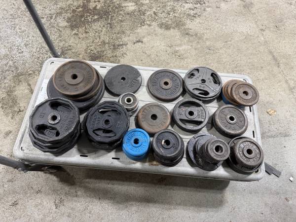 Standard Weight Plates Various Poundage (1” Hole) 1