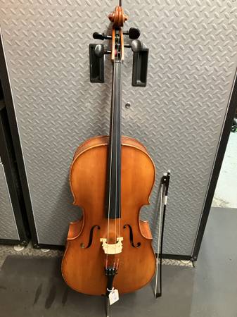 Enesco Stringed Instruments 1/2 Size Cello – Made in Romania 1