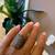 Long Sterling Silver ring (Adjustable Size) with Marcasite Work 3 thumbnail