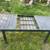 Black painted cast steel patio dining table with extension 9 thumbnail