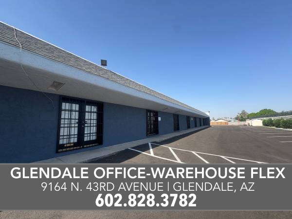 $995 / 600ft2 - OFICINA/MULTIUSO/ALMACENAMIENTO/VENTA AL POR MENOR CON PUERTA ENROLLABLE (43RD AVE & PEORIA)64024824510595120