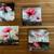 4-piece canvas wall art - red poppy flowers on grey 1 thumbnail