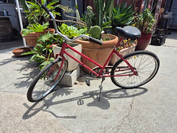 BICYCLE Worksman Bike Refurbished painted red 1