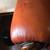 GORGEOUS antique leather couch from Italy. With hand carved wood trim 6 thumbnail